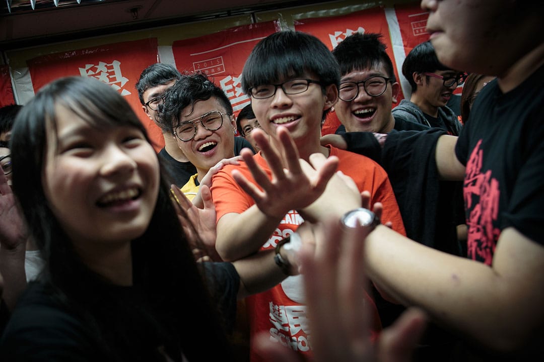 2016年,學民思潮停止運作,將成立參政團體及新學生組織。攝:吳煒豪/端傳媒