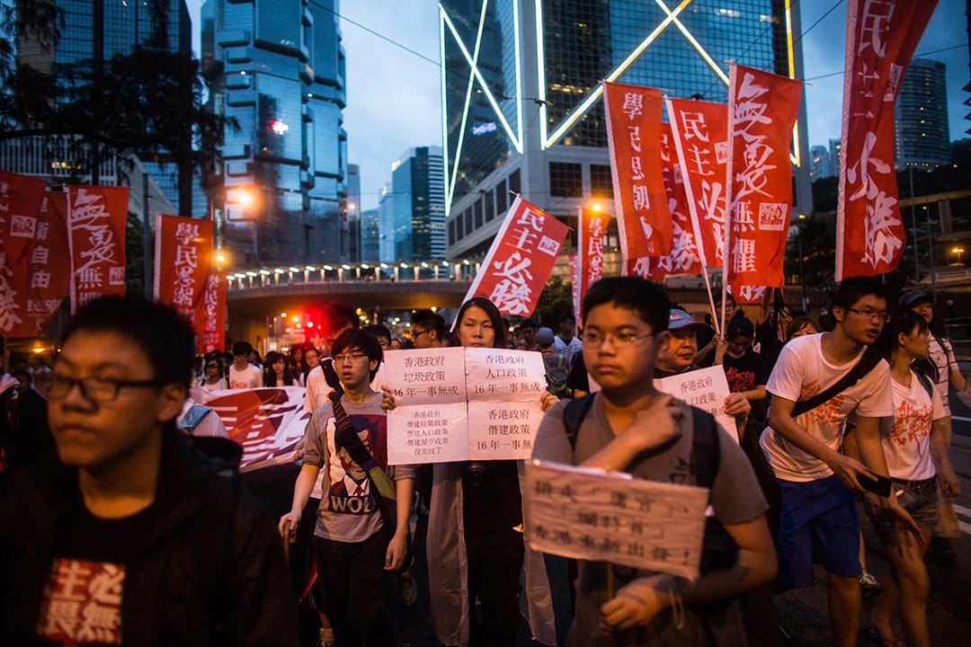 2013年七一遊行。攝:林亦非/端傳媒