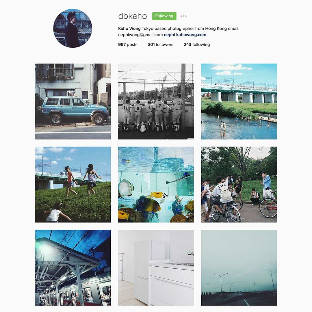 王嘉豪 (@dbkaho)，駐東京香港攝影師。