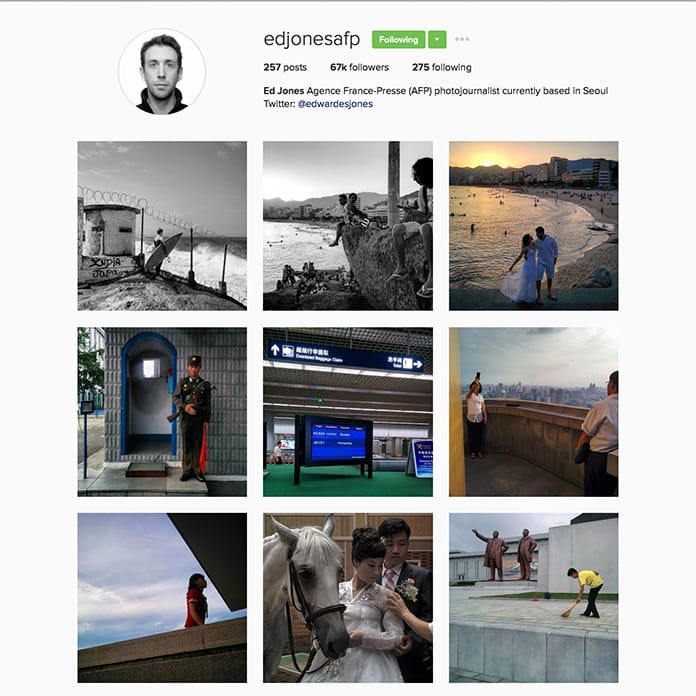 Ed Jones(@edjonesafp)，法新社 (AFP) 駐首爾攝影記者。