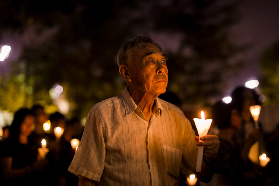 六四維園燭光集會。