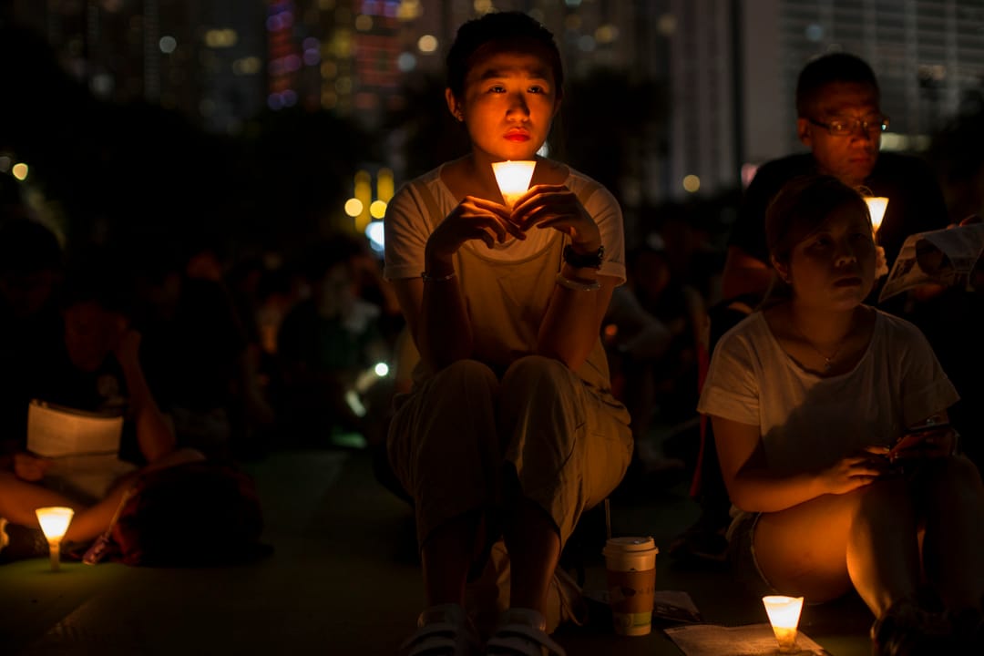 六四維園燭光集會。