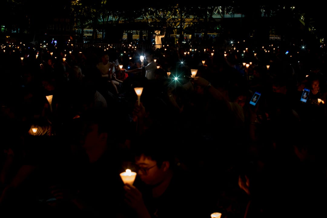 六四維園燭光集會。