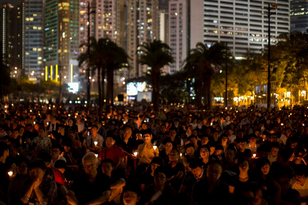 六四維園燭光集會。