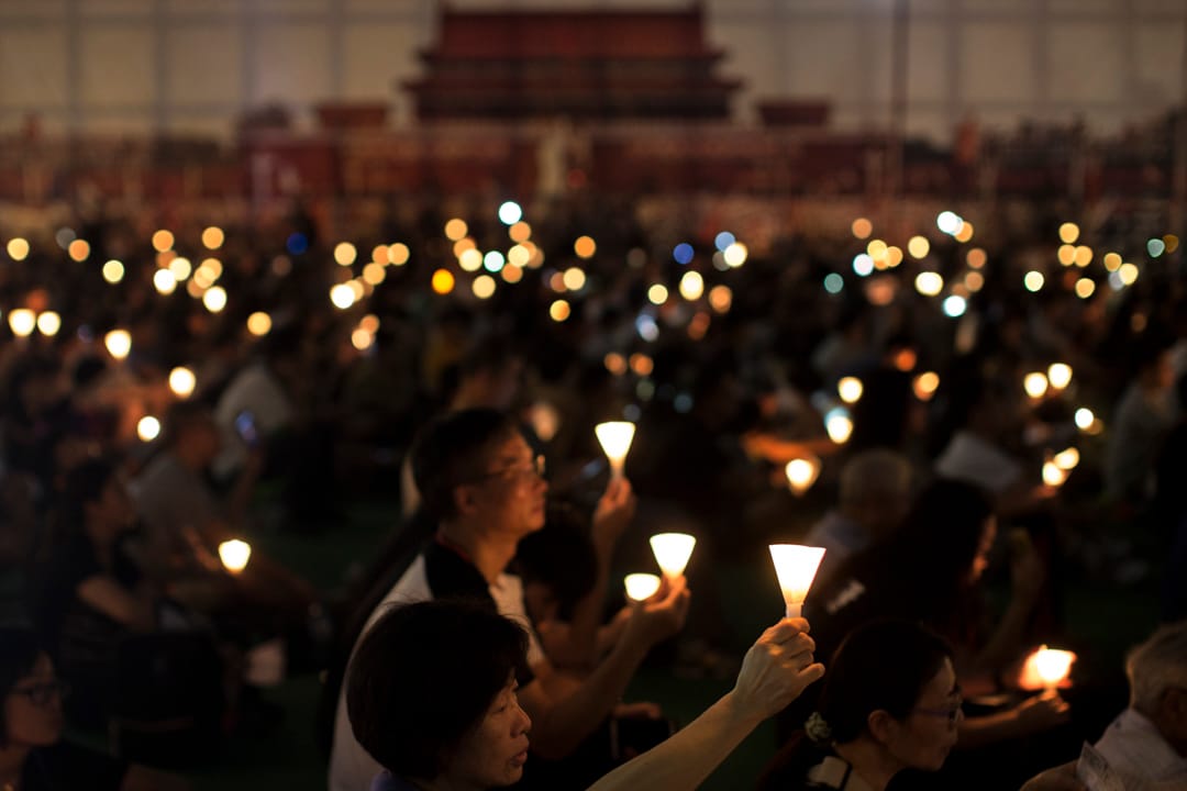 六四維園燭光集會。