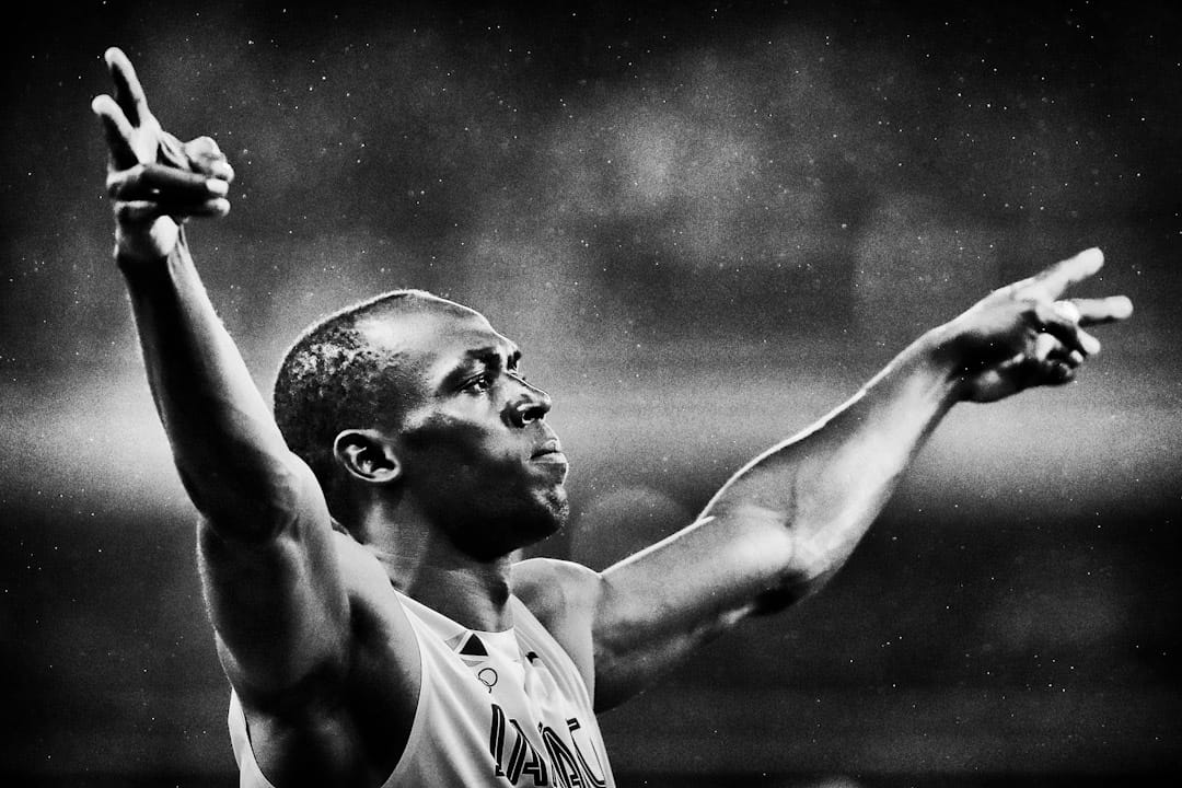 2016年8月18日,巴西里約熱內盧奧運會,保特在男子200米決賽前準備。