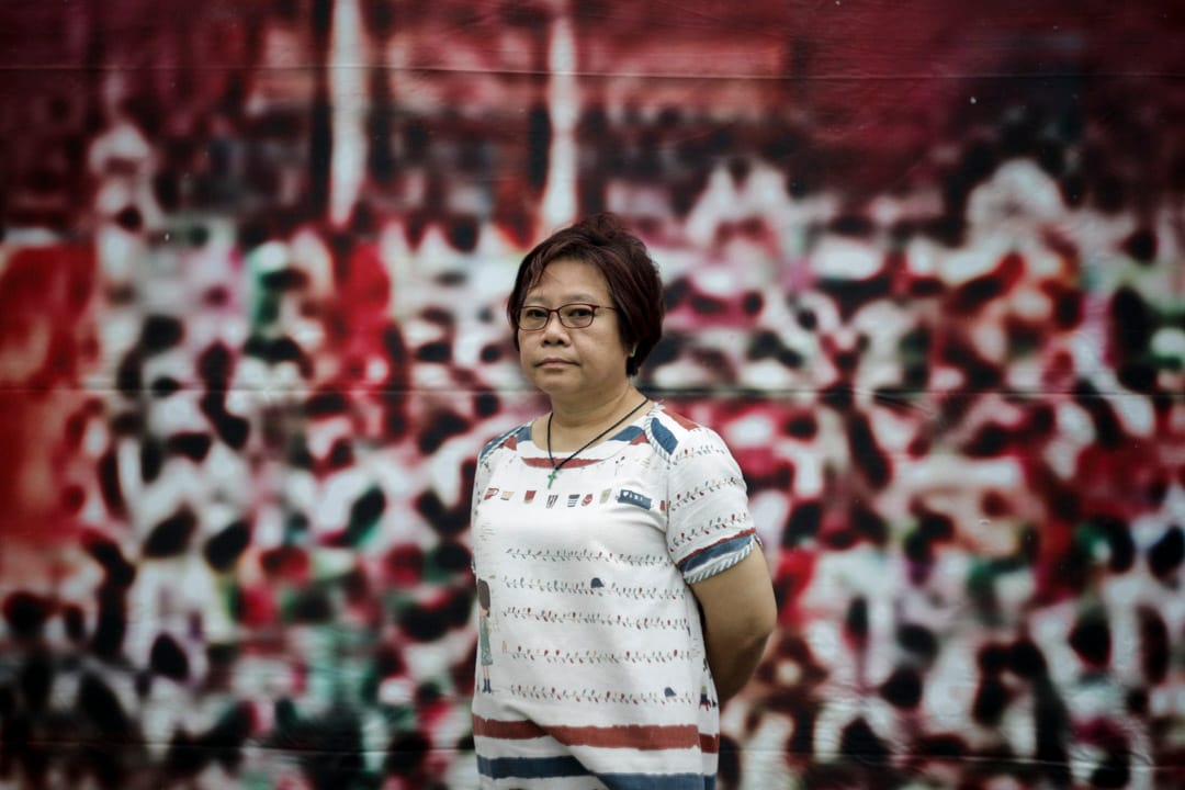 張太，57歲，家庭主婦。