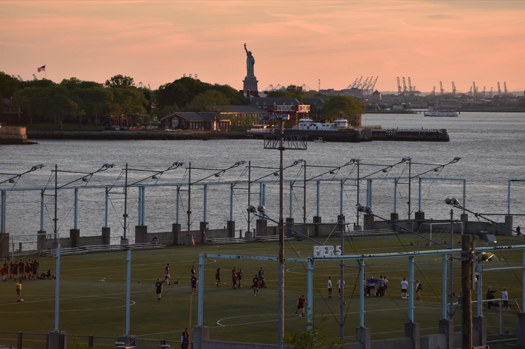 美國,紐約市,布魯克林橋公園。