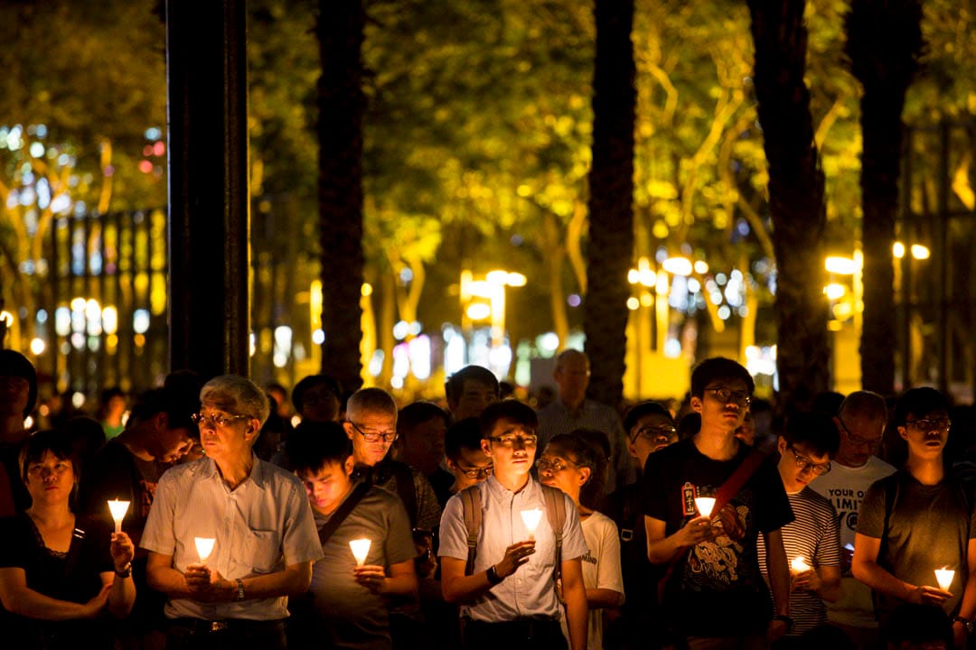  六四維園燭光晚會。