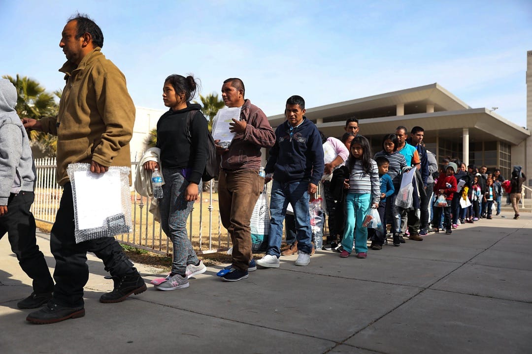 美國德州，尋求庇護的移民被移民和海關執法局後，來到埃爾帕索市的移民庇護所 Annunciation House。