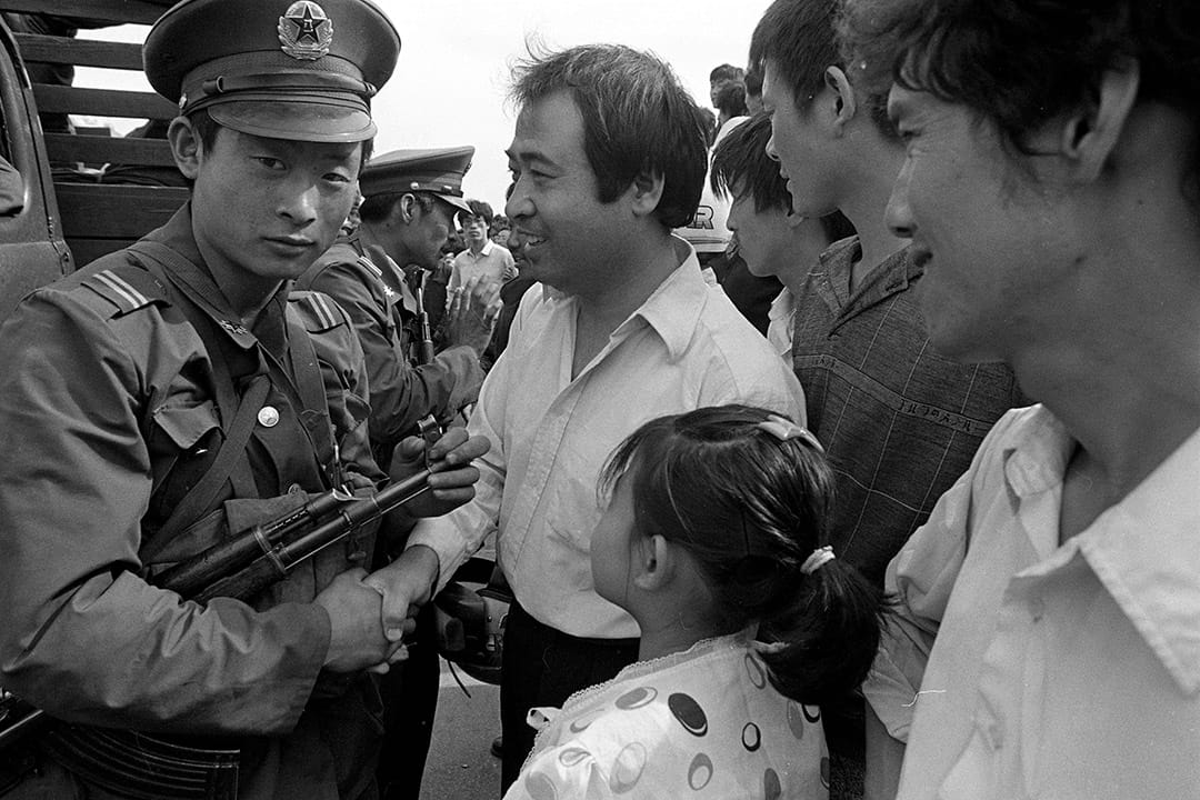 1989年5月23日,北京學運。