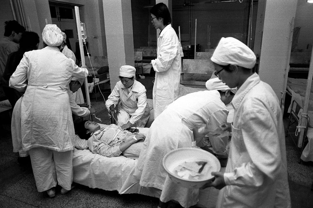 1989年5月17日,北京首都醫學院。