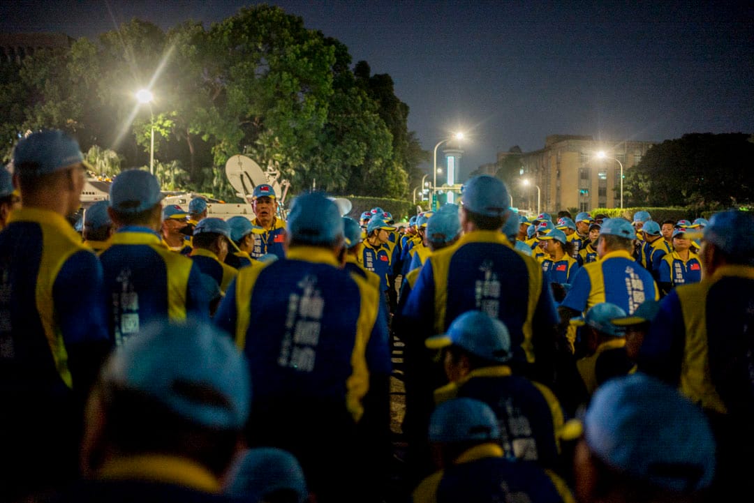 2020年1月9日，韓國瑜在台北舉行「台灣安全人民有錢」凱道勝利晚會，現場的入口處。