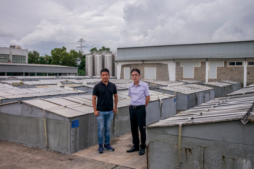 冠珍醬園負責人Daniel與譚先生。