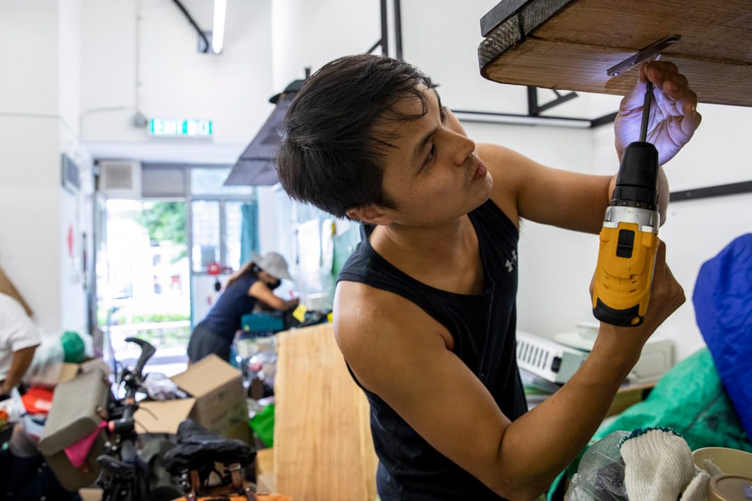 前元朗區議會屏山南選區區議員梁德明。