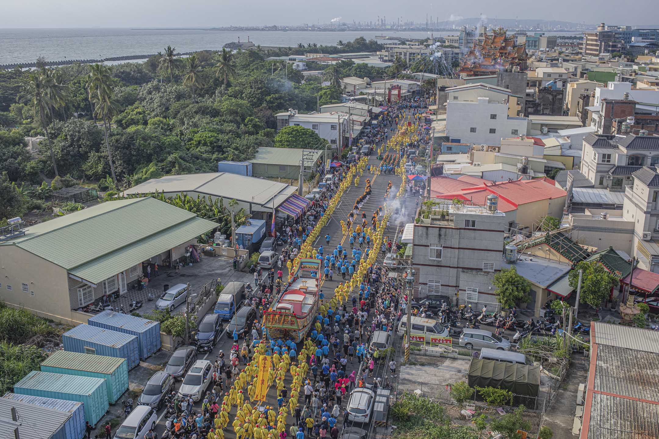 2021年10月30日東港,王船遷船遶境。