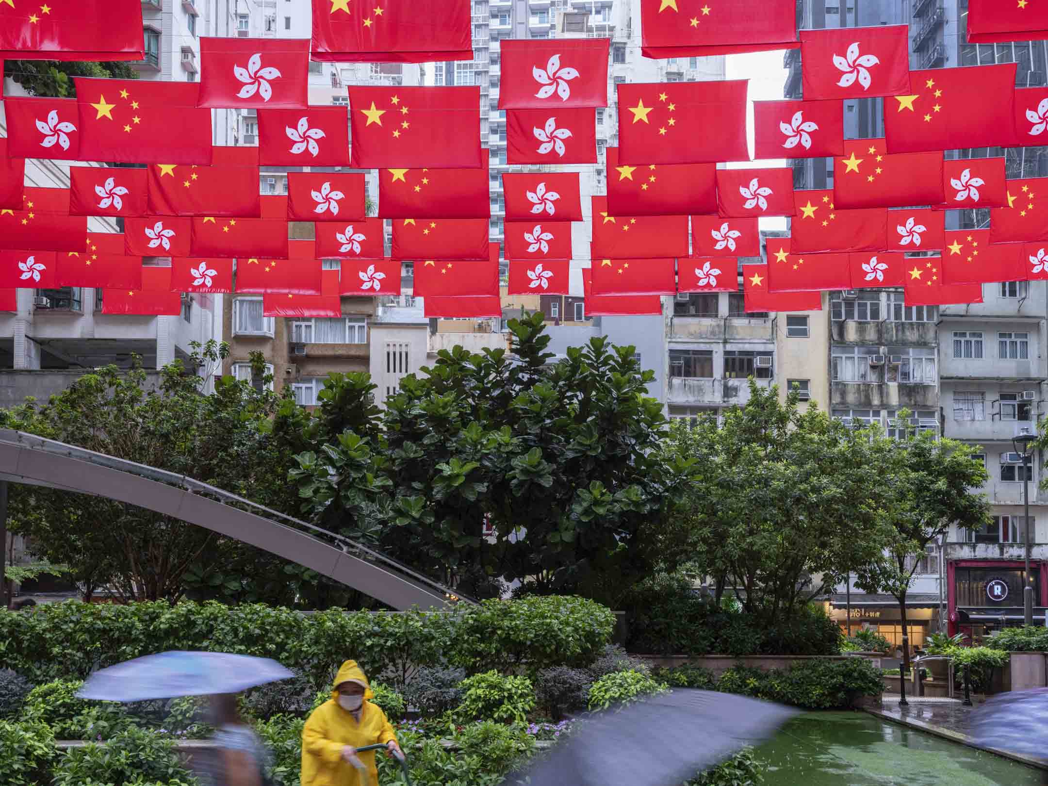 2022年9月30日,灣仔利東街。