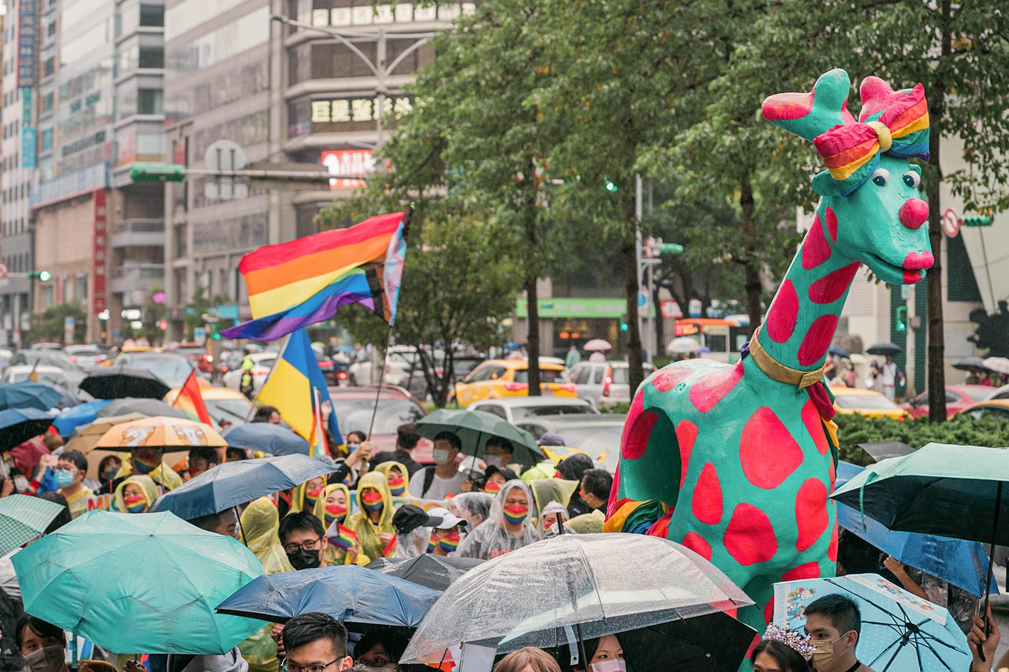 2022年10月29日,台北,第二十屆台灣同志遊行。