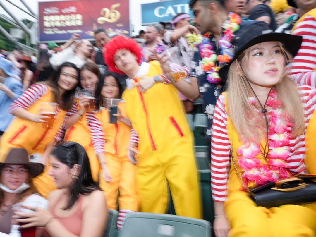 香港國際七人欖球賽的觀眾。