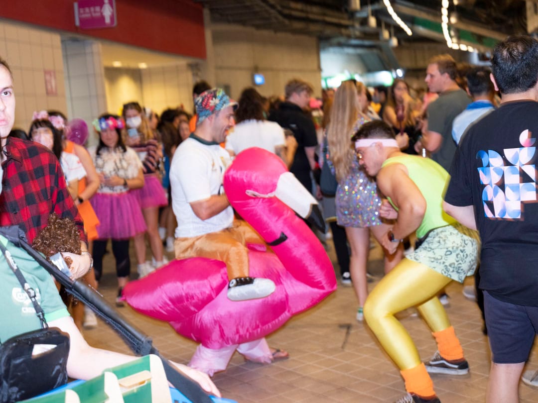 香港國際七人欖球賽的觀眾。