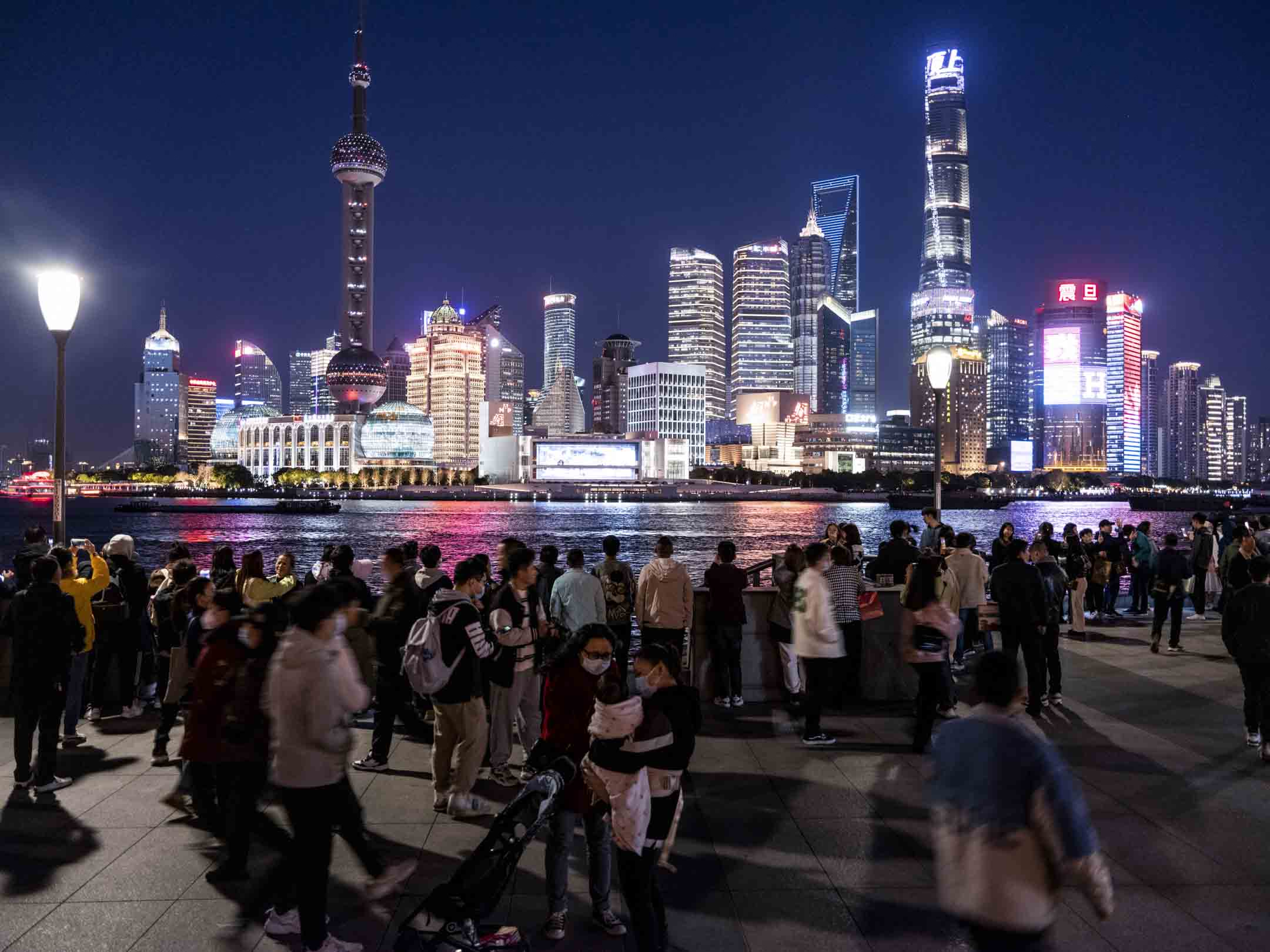 2023年3月13日,上海外灘。