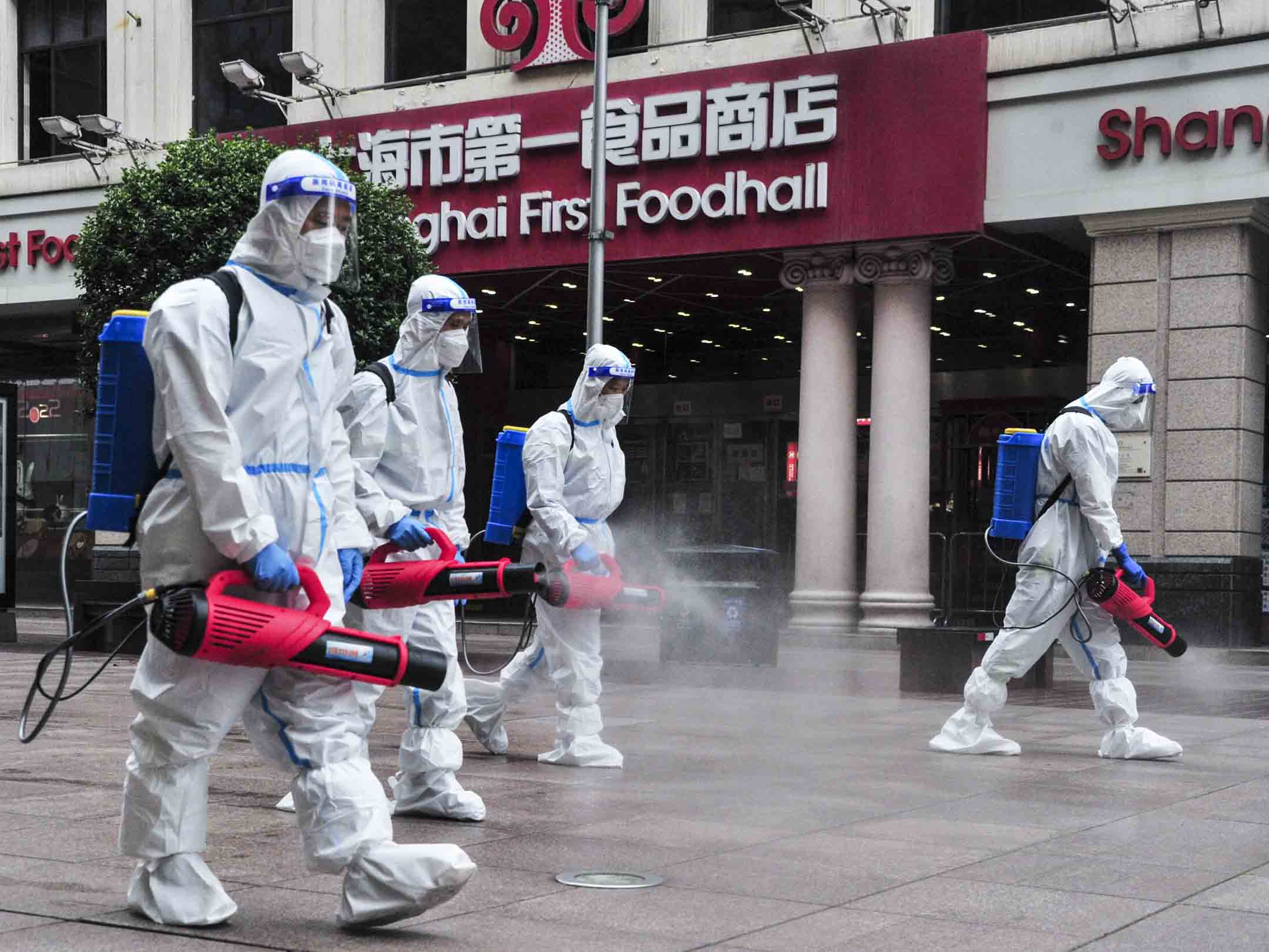 2022年5月28日,上海南京路步行街。