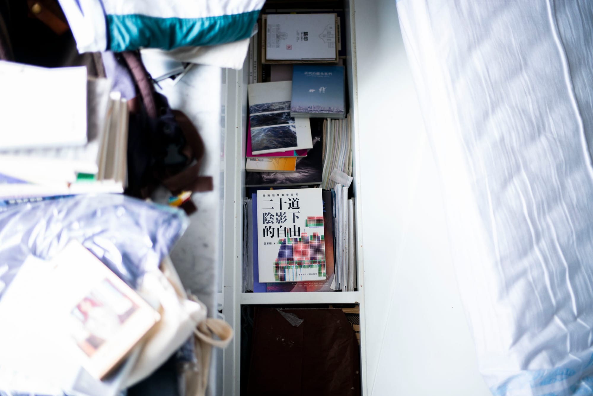 區家麟 《二十道陰影下的自由》。攝:林振東/端傳媒