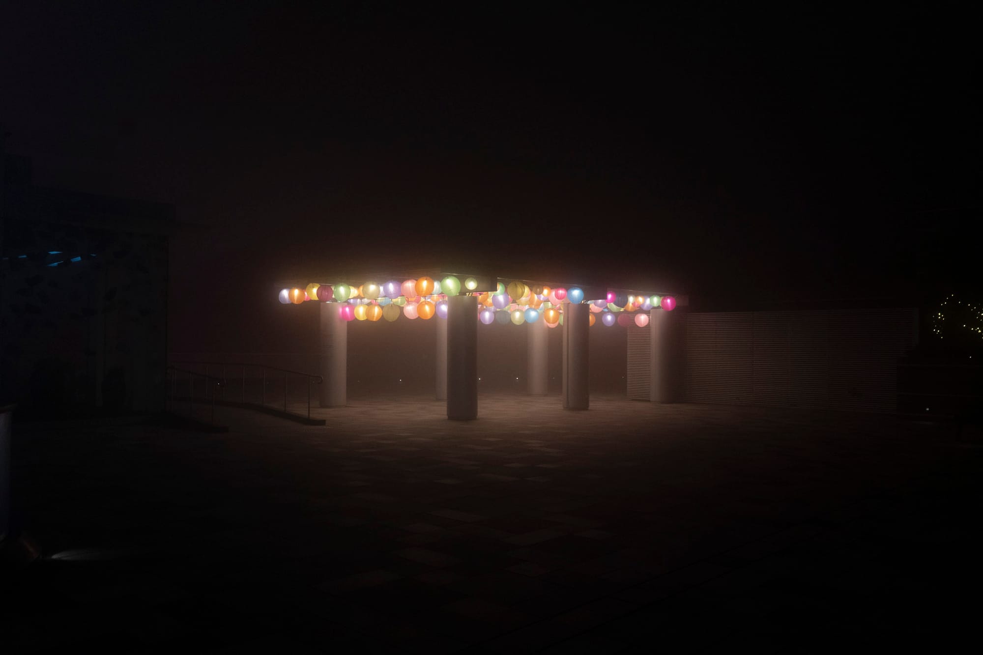 太平山頂，商場天台的裝飾。