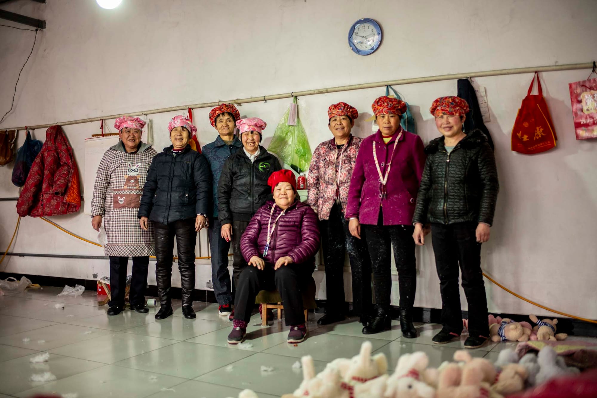 2018年，容城的綿花廠女工。攝：林文清/端傳媒