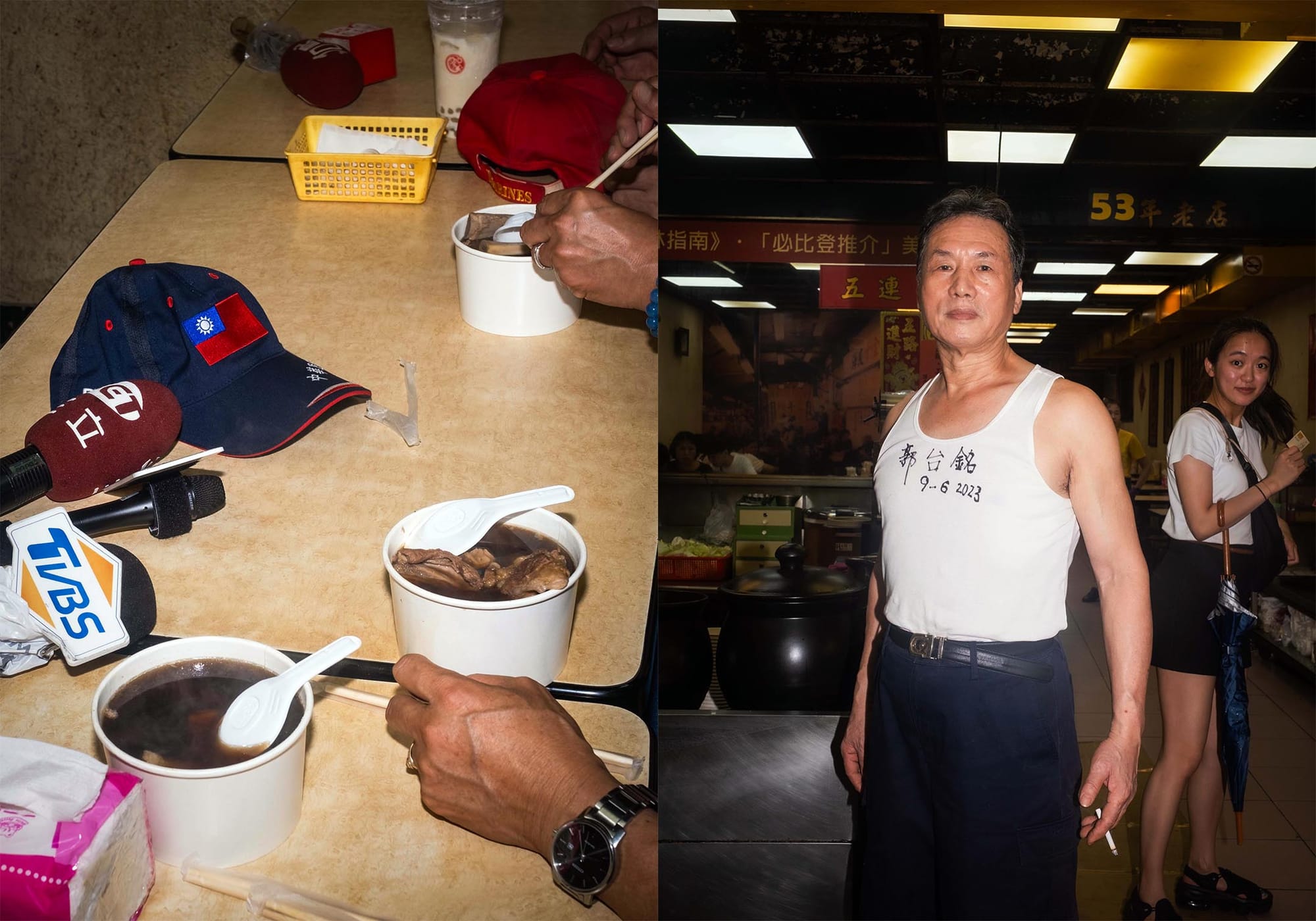 郭台銘掃街拜票期間。攝：陳焯煇/端傳媒