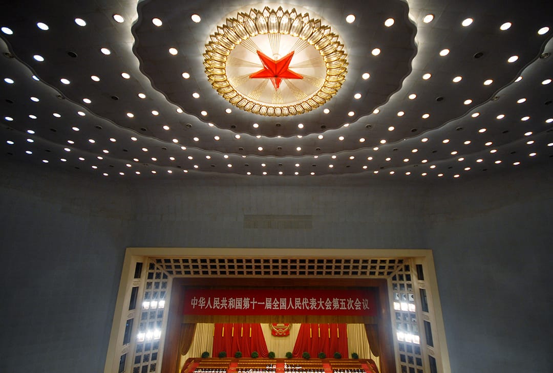 2012年3月5日,北京,人民大會堂。攝:ChinaFotoPress via GETTY