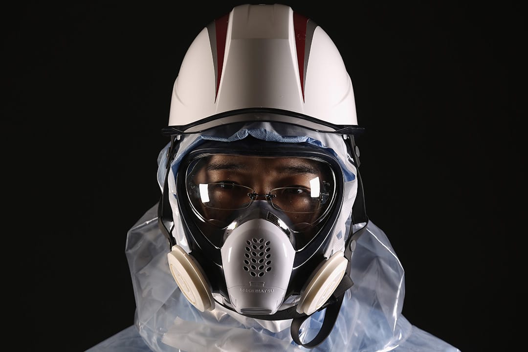 東電的Yusuke Nakagawa,所在的隊伍肩負操作機械人去淨化反應堆建築的工作,他希望能為福島的復原出一分力。攝:Christopher Furlong/GETTY