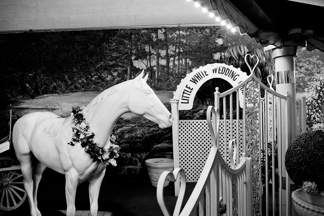 这些小教堂通常还有各种为拍结婚照需要的场景,同时也提供拍摄的服务。